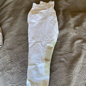 Tailored sportsman knee patch white show breeches